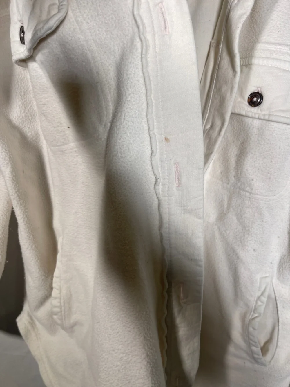 FREE PEOPLE RUBY JACKET BUTTON DOWN OFF WHITE XS OVERSIZED